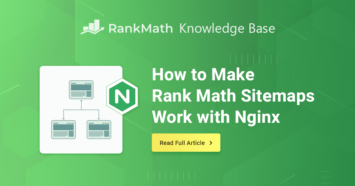 Nginx sitemap and rank math -
